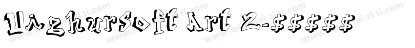 Uighursoft Art 2字体转换